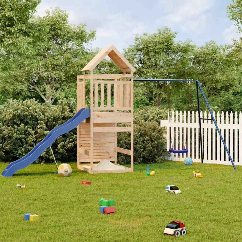 Jeux De Plein Air-vidaXL Aire de jeux d'extérieur bois de pin massif