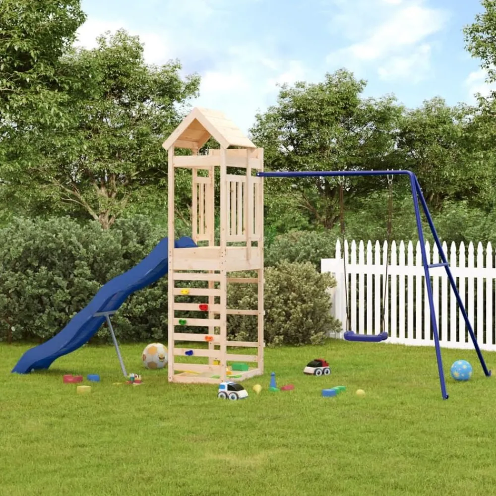 Jeux De Plein Air-vidaXL Aire de jeux d'extérieur bois de pin massif