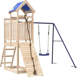 vidaXL Aire de jeux d'extérieur bois de pin massif