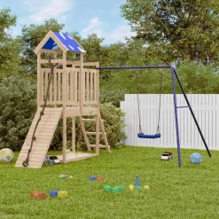 vidaXL Aire de jeux d'extérieur bois de pin massif