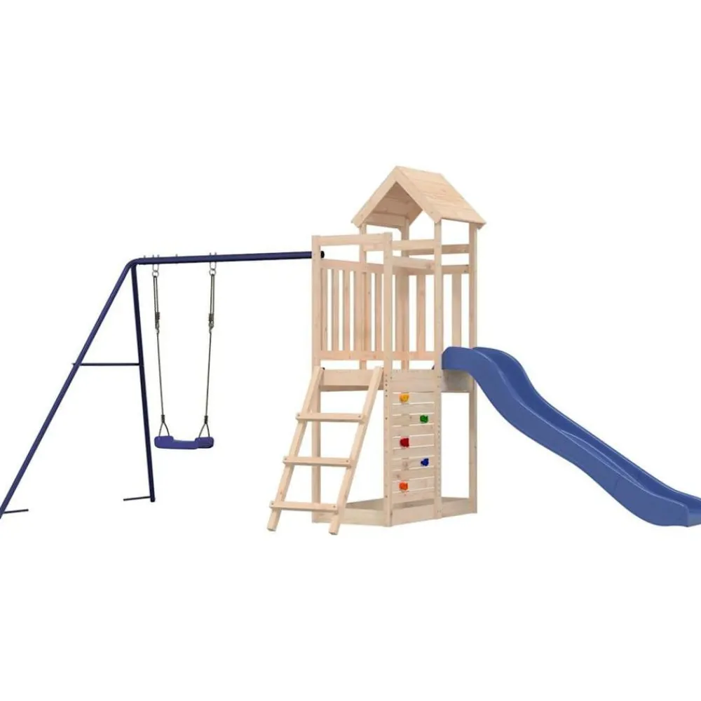 vidaXL Aire de jeux d'extérieur bois de pin massif