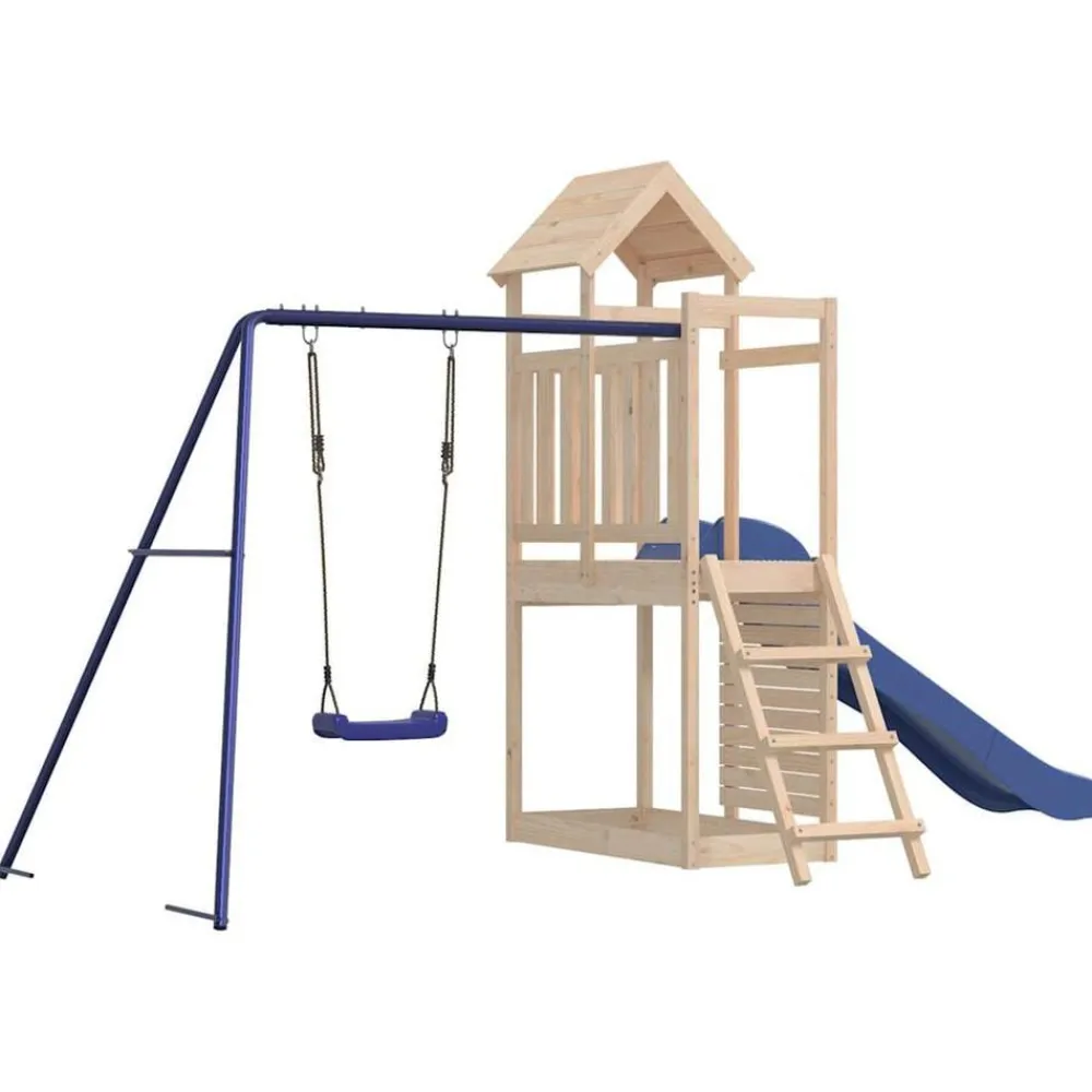 vidaXL Aire de jeux d'extérieur bois de pin massif