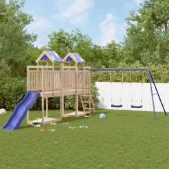 vidaXL Aire de jeux d'extérieur bois de pin massif