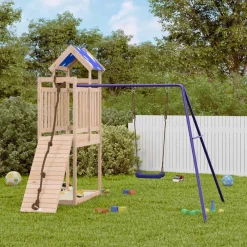 vidaXL Aire de jeux d'extérieur bois de pin massif