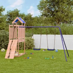 vidaXL Aire de jeux d'extérieur bois massif de douglas