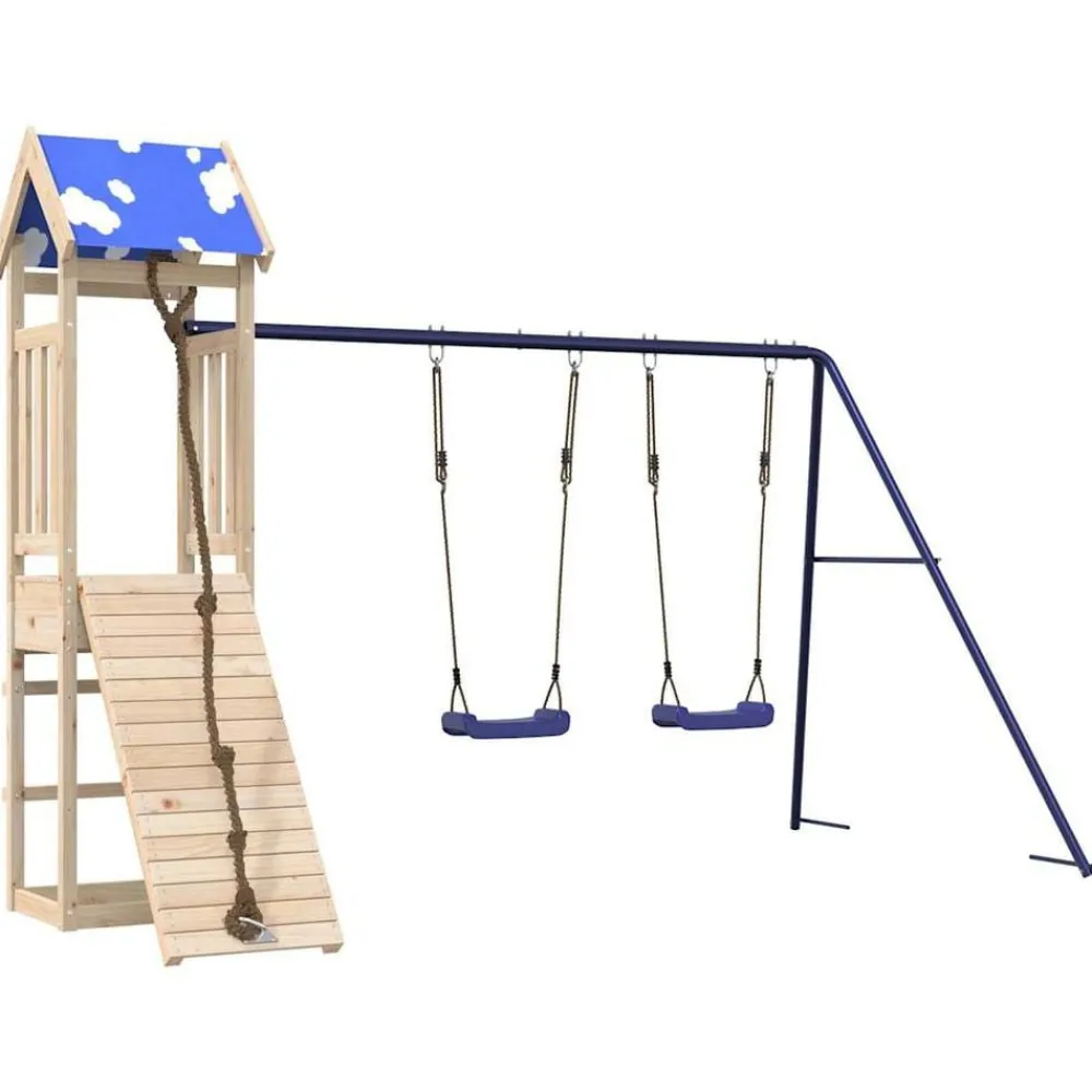 Jeux De Plein Air-vidaXL Aire de jeux d'extérieur bois de pin massif