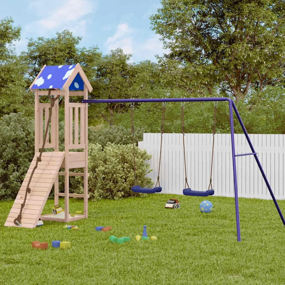 Jeux De Plein Air-vidaXL Aire de jeux d'extérieur bois de pin massif