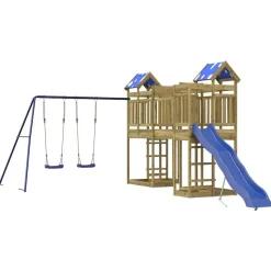 vidaXL Aire de jeux d'extérieur bois de pin imprégné