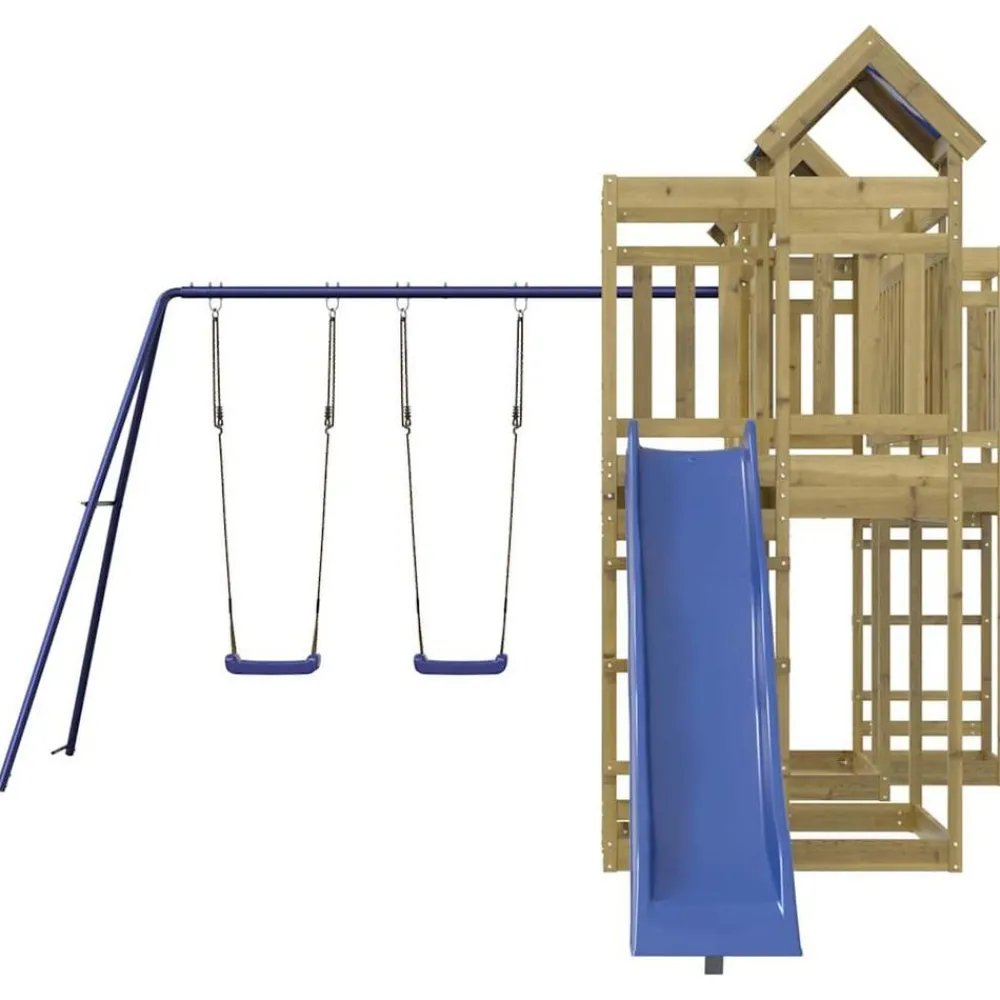 vidaXL Aire de jeux d'extérieur bois de pin imprégné