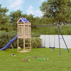 vidaXL Aire de jeux d'extérieur bois de pin massif