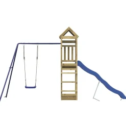 vidaXL Aire de jeux d'extérieur bois de pin imprégné