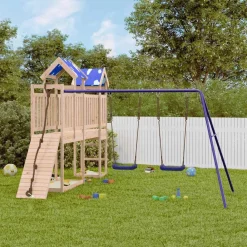vidaXL Aire de jeux d'extérieur bois de pin massif