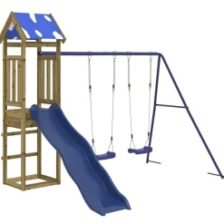 vidaXL Aire de jeux d'extérieur bois de pin imprégné