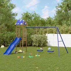 vidaXL Aire de jeux d'extérieur bois de pin imprégné