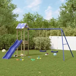 vidaXL Aire de jeux d'extérieur bois de pin imprégné