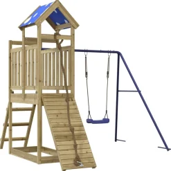 vidaXL Aire de jeux d'extérieur bois de pin imprégné