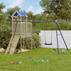 vidaXL Aire de jeux d'extérieur bois de pin imprégné