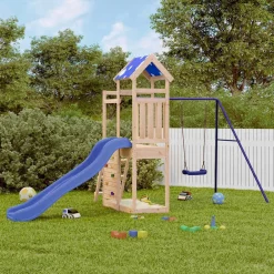 vidaXL Aire de jeux d'extérieur bois de pin massif