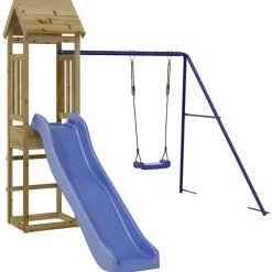 vidaXL Aire de jeux d'extérieur bois de pin imprégné