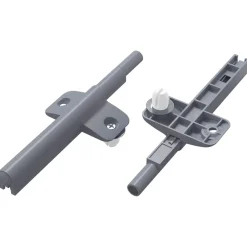 vidaXL Amortisseur à fermeture douce 2 pcs Gris 125 x 47 x 15 mm PP