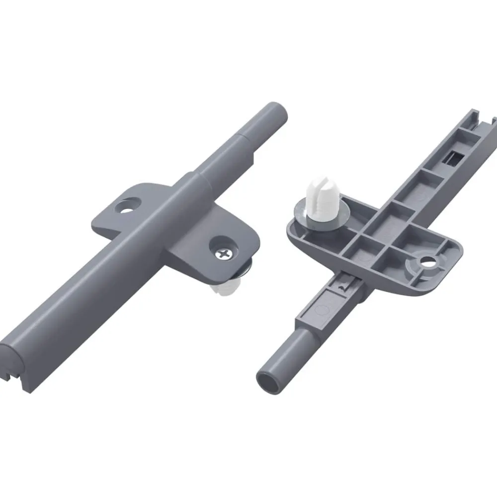 vidaXL Amortisseur à fermeture douce 2 pcs Gris 125 x 47 x 15 mm PP