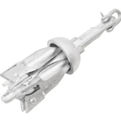 vidaXL Ancre pliable argenté 0,7 kg fonte galvanisée à chaud