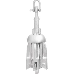 vidaXL Ancre pliable argenté 0,7 kg fonte galvanisée à chaud