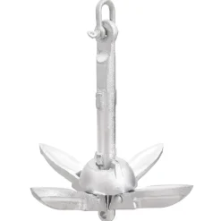vidaXL Ancre pliable argenté 0,7 kg fonte galvanisée à chaud