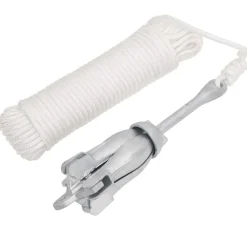 vidaXL Ancre pliable avec corde argenté 3,2 kg fer malléable