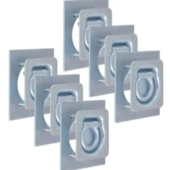Pièces Détachées Pour Véhicules-vidaXL Anneau d'arrimage pour remorque 6 pcs Acier galvanisé 2000 kg