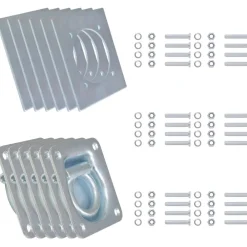 Pièces Détachées Pour Véhicules-vidaXL Anneau d'arrimage pour remorque 6 pcs Acier galvanisé 2000 kg
