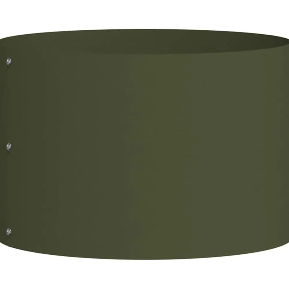 Pelouses & Jardins-vidaXL Anneau de jardinière 30 x 30 x 20 cm Vert olive