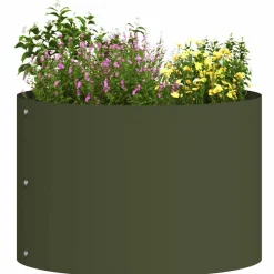 Pelouses & Jardins-vidaXL Anneau de jardinière 30 x 30 x 20 cm Vert olive