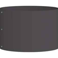 Pelouses & Jardins-vidaXL Anneau de jardinière 30 x 30 x 20 cm Acier laminé à froid Noir