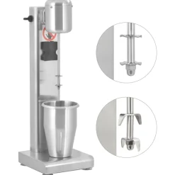 vidaXL Appareil à milkshake Acier inoxydable 1 L