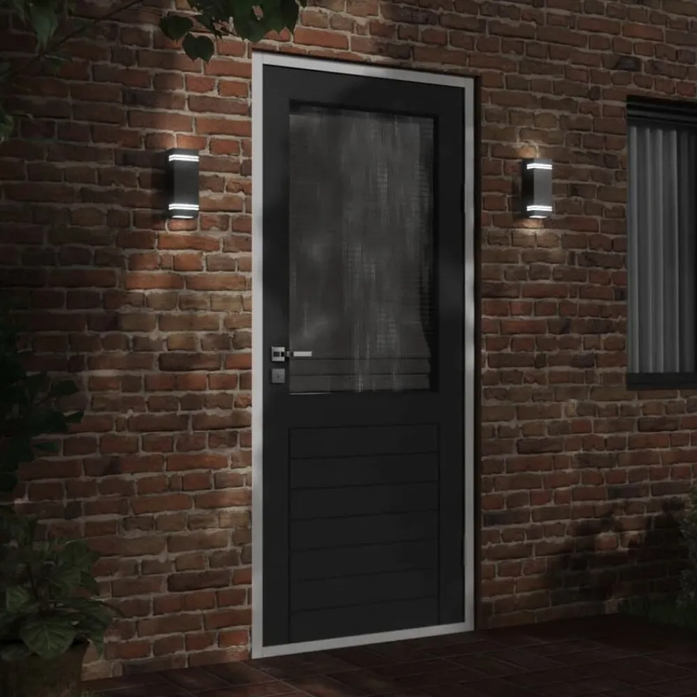 vidaXL Applique murale d'extérieur acier inoxydable
