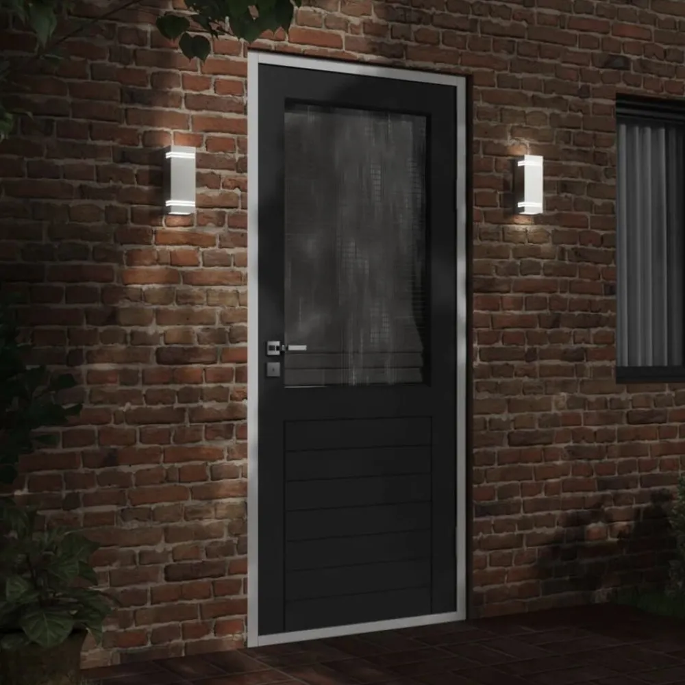 vidaXL Applique murale d'extérieur é acier inoxydable