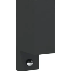 Luminaires-vidaXL Applique murale d'extérieur avec capteurs noir