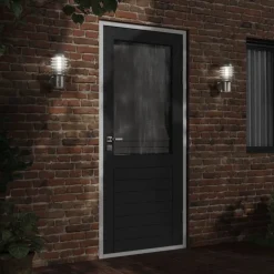 Luminaires-vidaXL Applique murale d'extérieur é acier inoxydable Argent