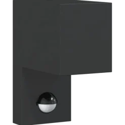 vidaXL Applique murale d'extérieur avec capteurs noir