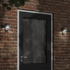 vidaXL Applique murale d'extérieur avec capteurs noir
