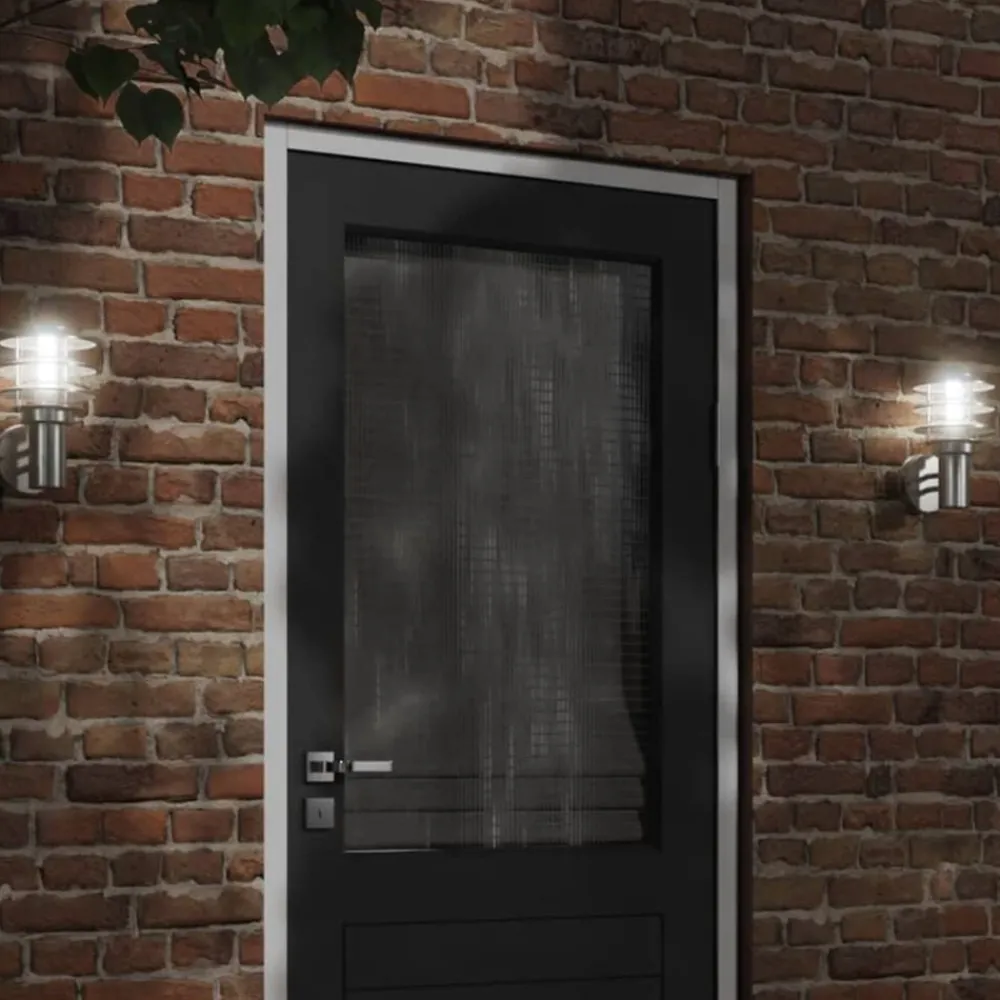 vidaXL Applique murale d'extérieur é acier inoxydable