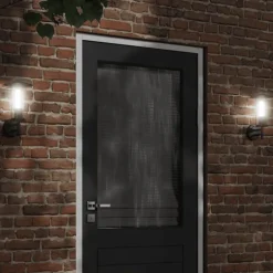 Luminaires-vidaXL Applique murale d'extérieur acier inoxydable Noir