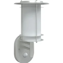 Luminaires-vidaXL Applique murale d'extérieur et capteur é acier inoxydable Argent