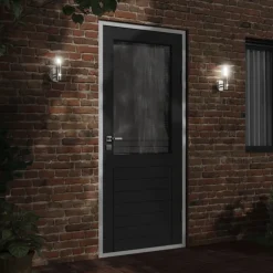 Luminaires-vidaXL Applique murale d'extérieur et capteur é acier inoxydable Argent