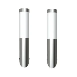 Luminaires-vidaXL Applique murale d'extérieur 2 pcs Acier inoxydable