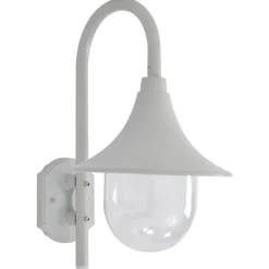 Luminaires-vidaXL Applique murale de jardin E27 120 cm Aluminium Blanc