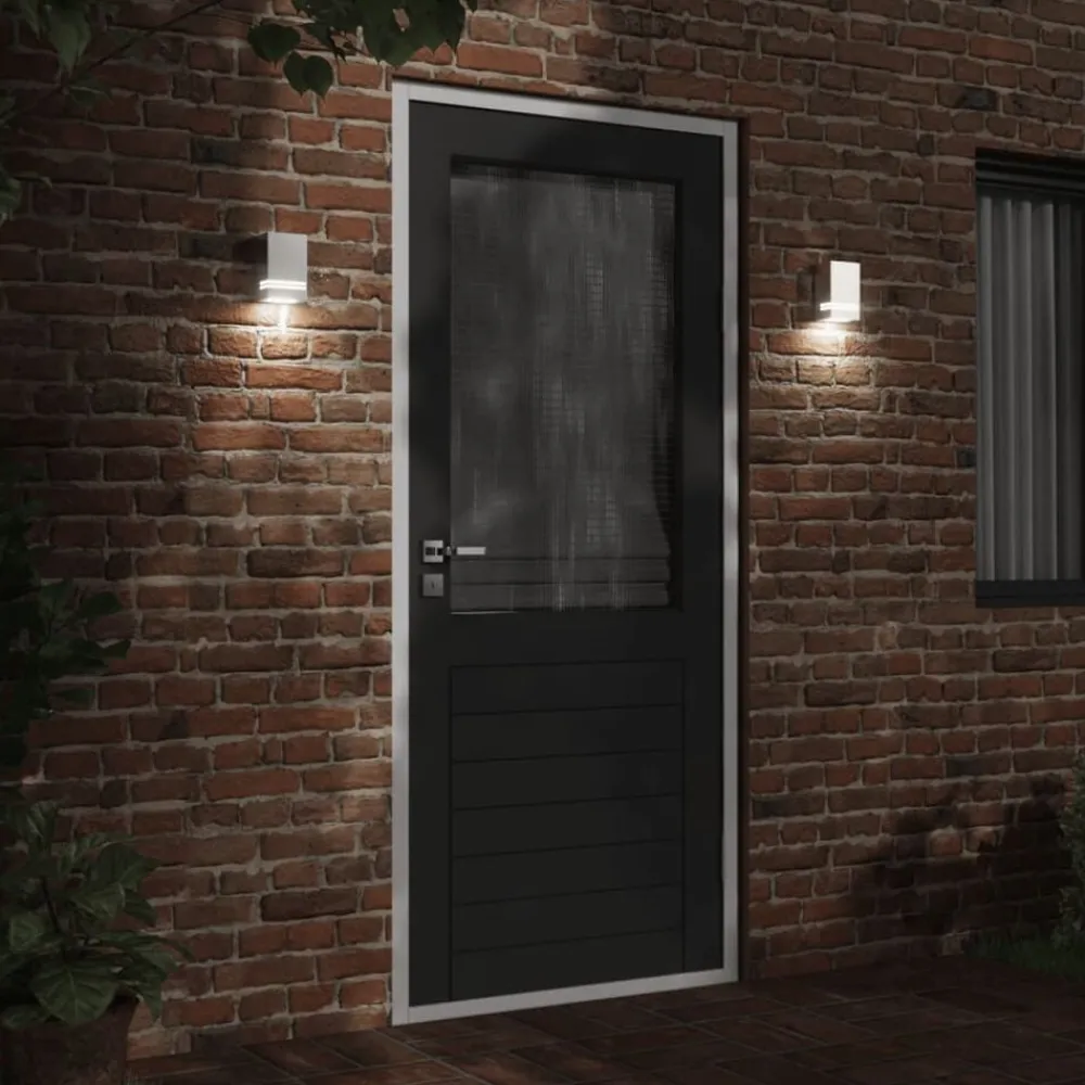 vidaXL Applique murale d'extérieur é acier inoxydable