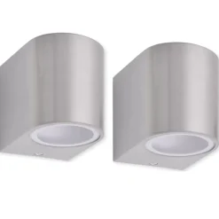 vidaXL Applique murale d'extérieur 2 pcs