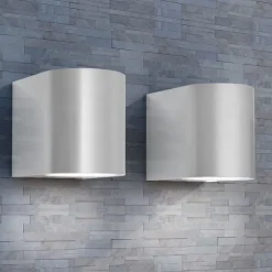 vidaXL Applique murale d'extérieur 2 pcs